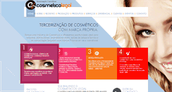 Desktop Screenshot of cosmeticolegal.com.br