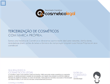 Tablet Screenshot of cosmeticolegal.com.br